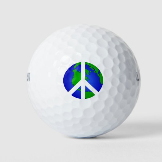 Frieden und Frieden Golfball (Vorderseite)