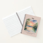 Frieden und friedliche Bekräftigung Notizblock (Innenseite)