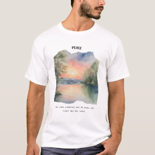 Frieden und friedliche Bekräftigung T-Shirt