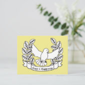 FRIEDEN UND GLÜCK POSTKARTE (Stehend Vorderseite)