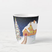 Frieden und guter Wille. Weihnachtsfeiertag-Tasse Milchtasse (Vorderseite)