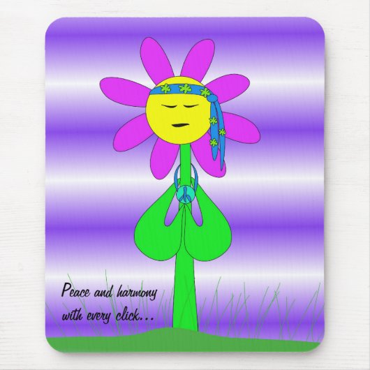 Frieden und Harmonie mit jedem Klicken Mousepad (Vorne)