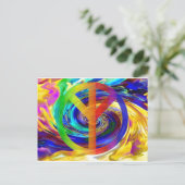 Frieden und Harmonie_ Postkarte (Stehend Vorderseite)