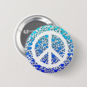 Frieden und Herzen. Button (Vorne & Hinten)