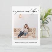 Frieden und Hoffnung Einladung (Stehend Vorderseite)