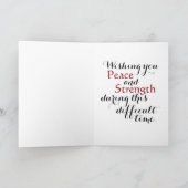 Frieden und Kraft wünschen Karte (Innenseite)