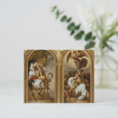 Frieden und Krieg Postkarte (Stehend Vorderseite)