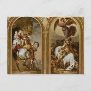 Frieden und Krieg Postkarte