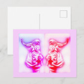 Frieden und Kunst der Hoffnung Postkarte (Vorne/Hinten)