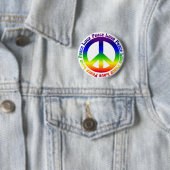 Frieden und Liebe allumherum Button (Beispiel)
