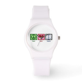 Frieden und Liebe Armbanduhr