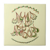 "Frieden und Liebe" (auf Russisch) Fliese (Vorderseite)