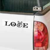 FRIEDEN UND LIEBE AUTOAUFKLEBER (Auf Lkw)