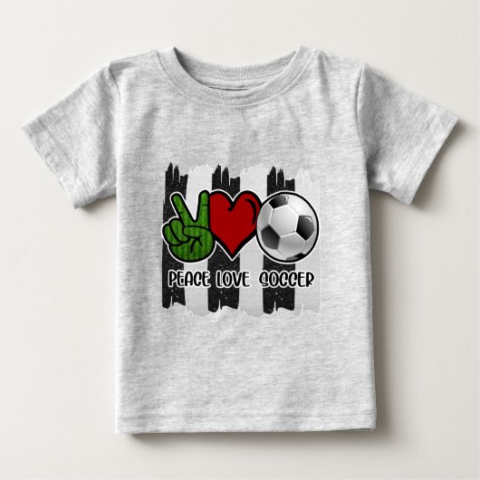 Frieden und Liebe Baby T-shirt (Vorderseite)