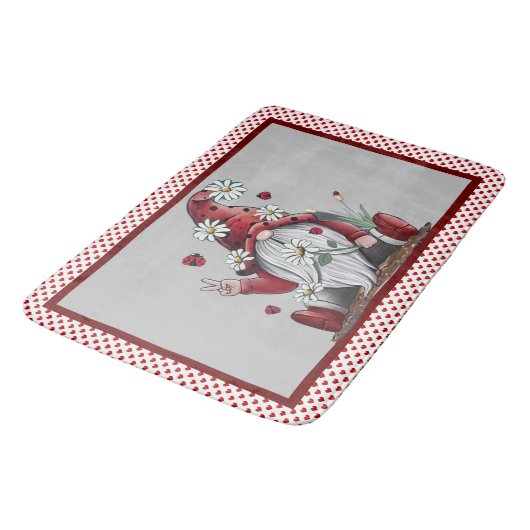 Frieden und Liebe Badematte (Schrägansicht)