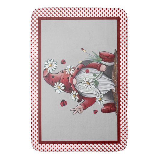 Frieden und Liebe Badematte (Vorderseite Vertikal)