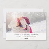 Frieden und Liebe | Brush Foto Rahmen Weihnachten (Rückseite)