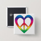Frieden und Liebe Button (Vorne & Hinten)