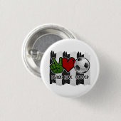 Frieden und Liebe Button (Vorne & Hinten)