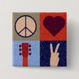 Frieden und Liebe Button