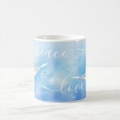 Frieden und Liebe Die Tasse der Weißen Taube (Mittel)
