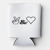 Frieden und Liebe Dosenkühler (Vorderseite)