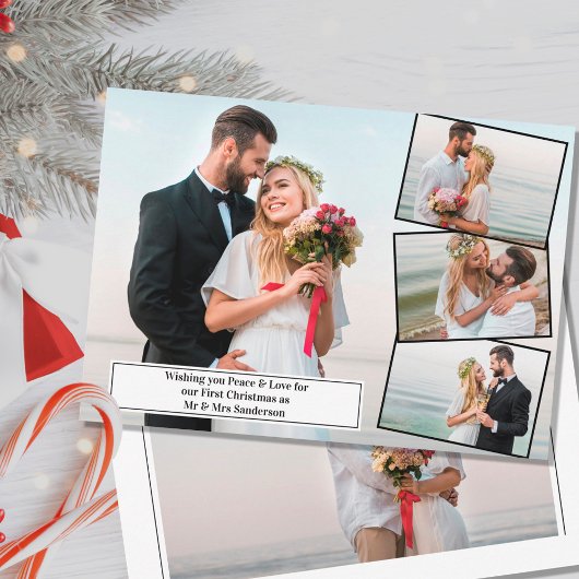 Frieden und Liebe Erste Weihnachten als Foto