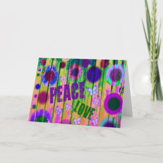 Frieden und Liebe Feiertagskarte