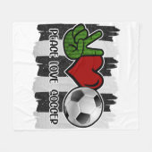 Frieden und Liebe Fleecedecke (Vorderseite (Horizontal))