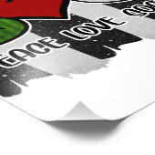 Frieden und Liebe Fotodruck (Ecke)