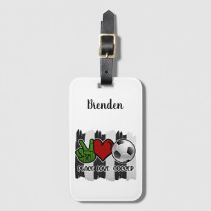 Frieden und Liebe Gepäckanhänger