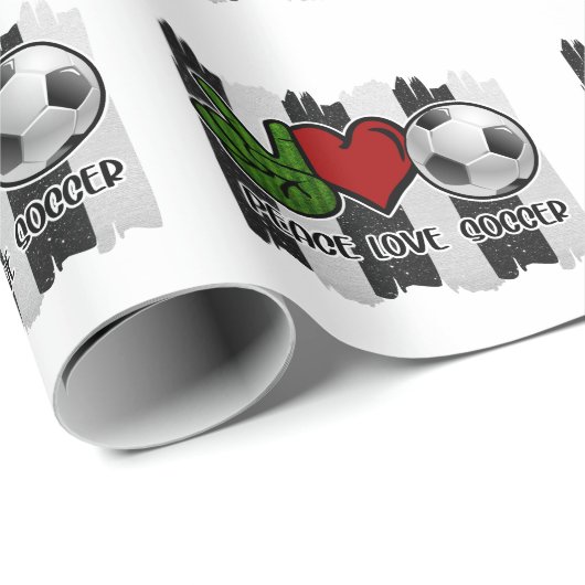 Frieden und Liebe Geschenkpapier (Rolleneckpunkt)