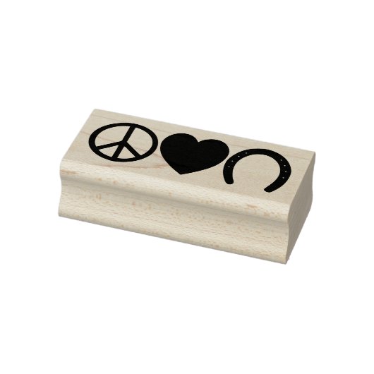 Frieden und Liebe Gummistempel (Stempel)