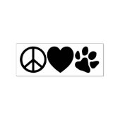 Frieden und Liebe Gummistempel (Prägung)