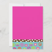 Frieden und Liebe Hippie-Party Einladung (Rückseite)