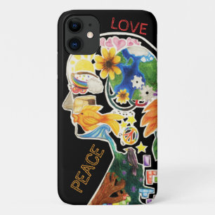 Frieden und Liebe Hippie Unique Case-Mate iPhone Hülle
