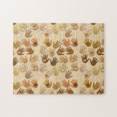 FRIEDEN UND LIEBE IN DEN HÄNDEN PUZZLE (Horizontal)