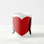 Frieden und Liebe Kaffeetasse (Mittel)