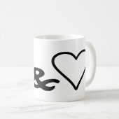 Frieden und Liebe Kaffeetasse (VorderseiteRechts)