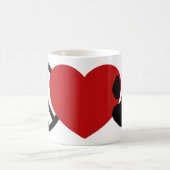 Frieden und Liebe Kaffeetasse (Mittel)