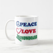 Frieden und Liebe Kaffeetasse (Links)