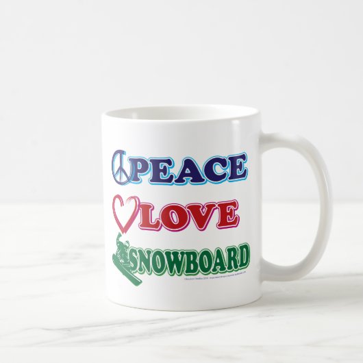 Frieden und Liebe Kaffeetasse (Rechts)