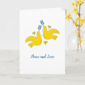 Frieden und Liebe Karte (Gelbe Blume)