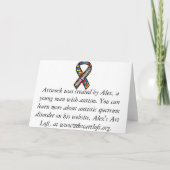 Frieden und Liebe Karte (Rückseite)