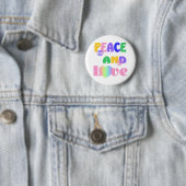 Frieden und Liebe Knopf Button (Beispiel)