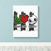 Frieden und Liebe Leinwanddruck (Insitu (Holzboden))