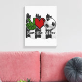 Frieden und Liebe Leinwanddruck (Insitu (Wohnzimmer))