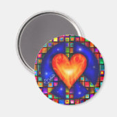 Frieden und Liebe Magnet (Vorderseite/Rückseite)