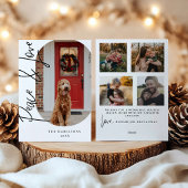 Frieden und Liebe Moderne Minimalistische Karte