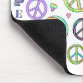 Frieden und Liebe Mousepad (Ecke)